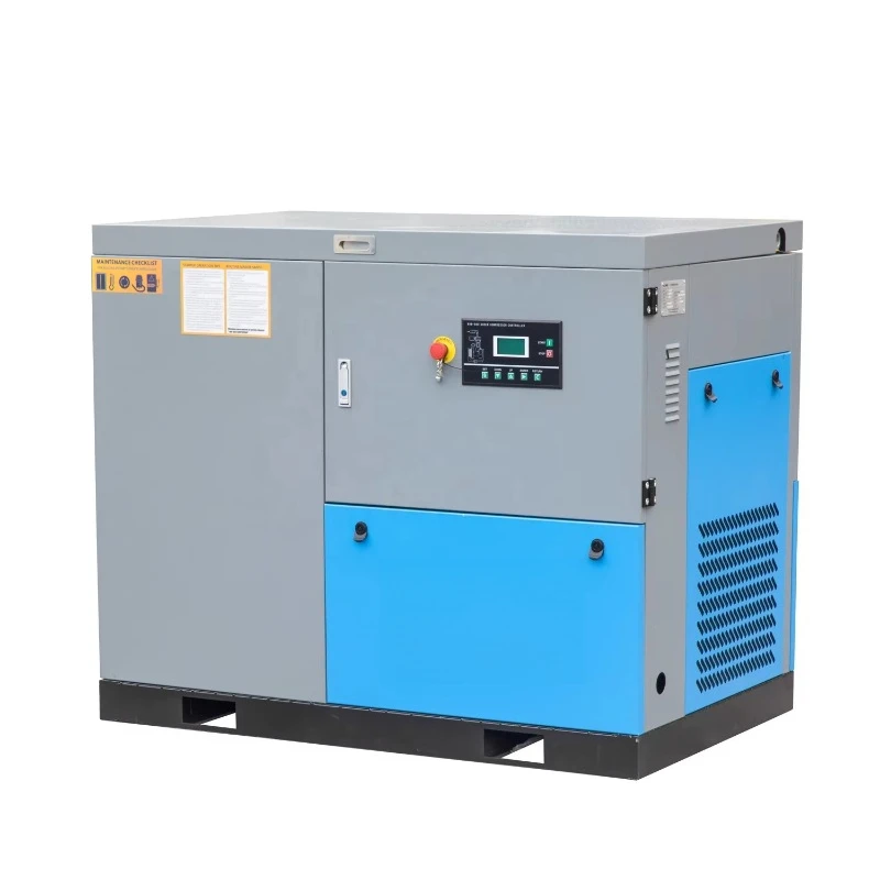 30HP 22KW Industrial Rotary Screw Compressor Oil Separator Dry Clean Air For Laboratory Pneumatic Processing Line