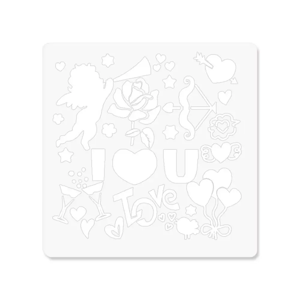 

5 шт./компл., инструмент для рукоделия, набор полых трафаретов, декоративные поделки своими руками, шаблон для рисования распылением, трафареты для копирования домашних животных, раскраска