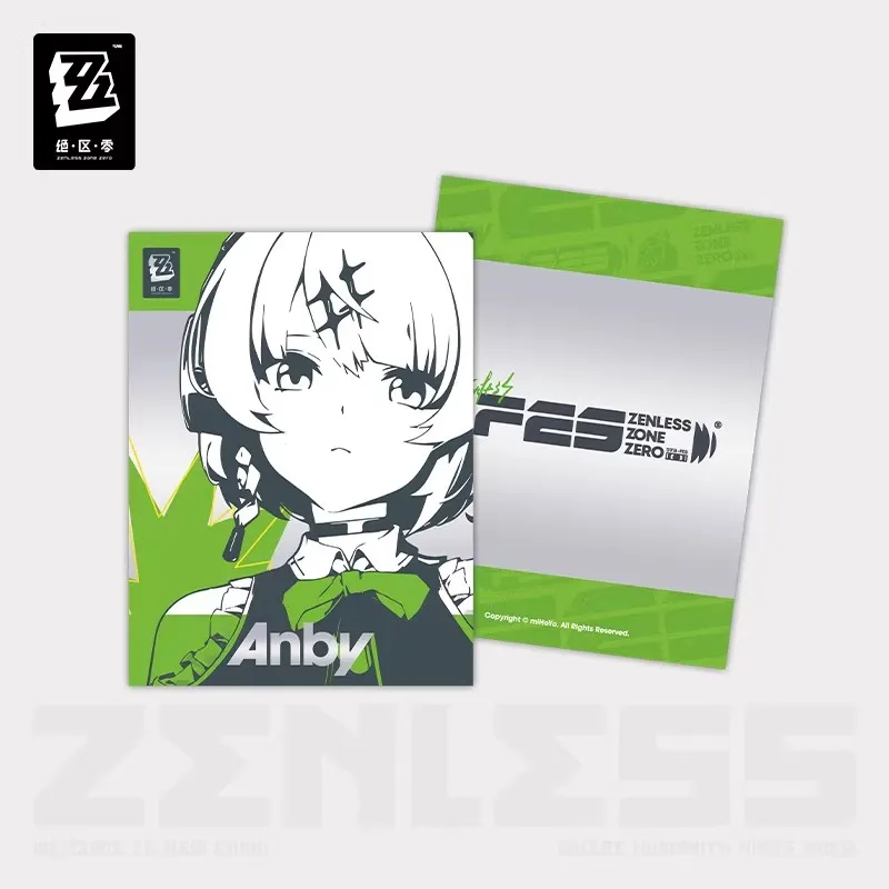 miHoYo Game Official Zenless Zone Zero Anby Ellen Hoshimi Flash Silver Folder Anime Ornament Cartoon Prop Cosplay Halloween Gift