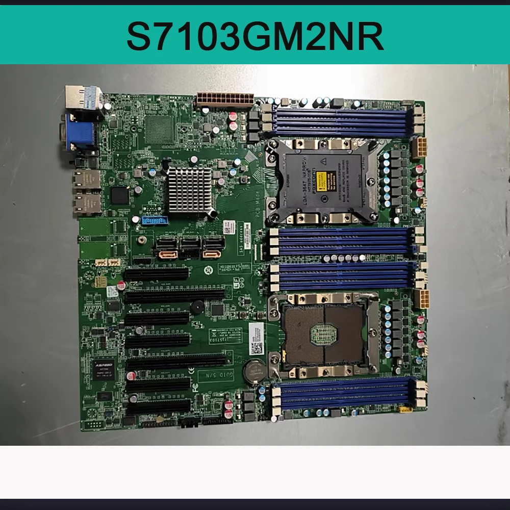

S7103 Двухсторонняя 3647-контактная серверная материнская плата S7103GM2NR