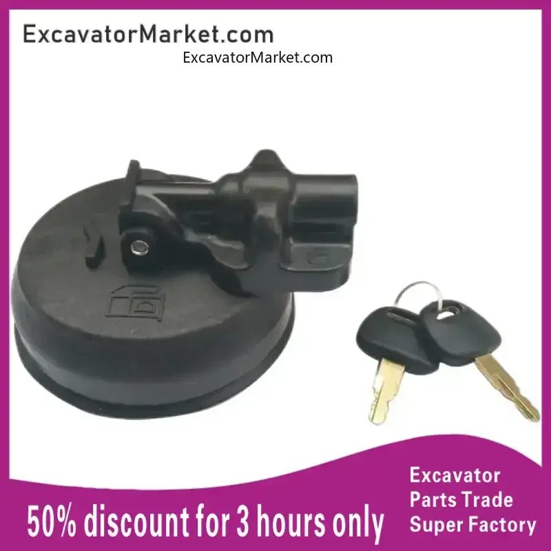 Excavator Spare Hitachi excavator accessories zax60 70 200 240 260 360-5g diesel tank cap fuel tank filter screen