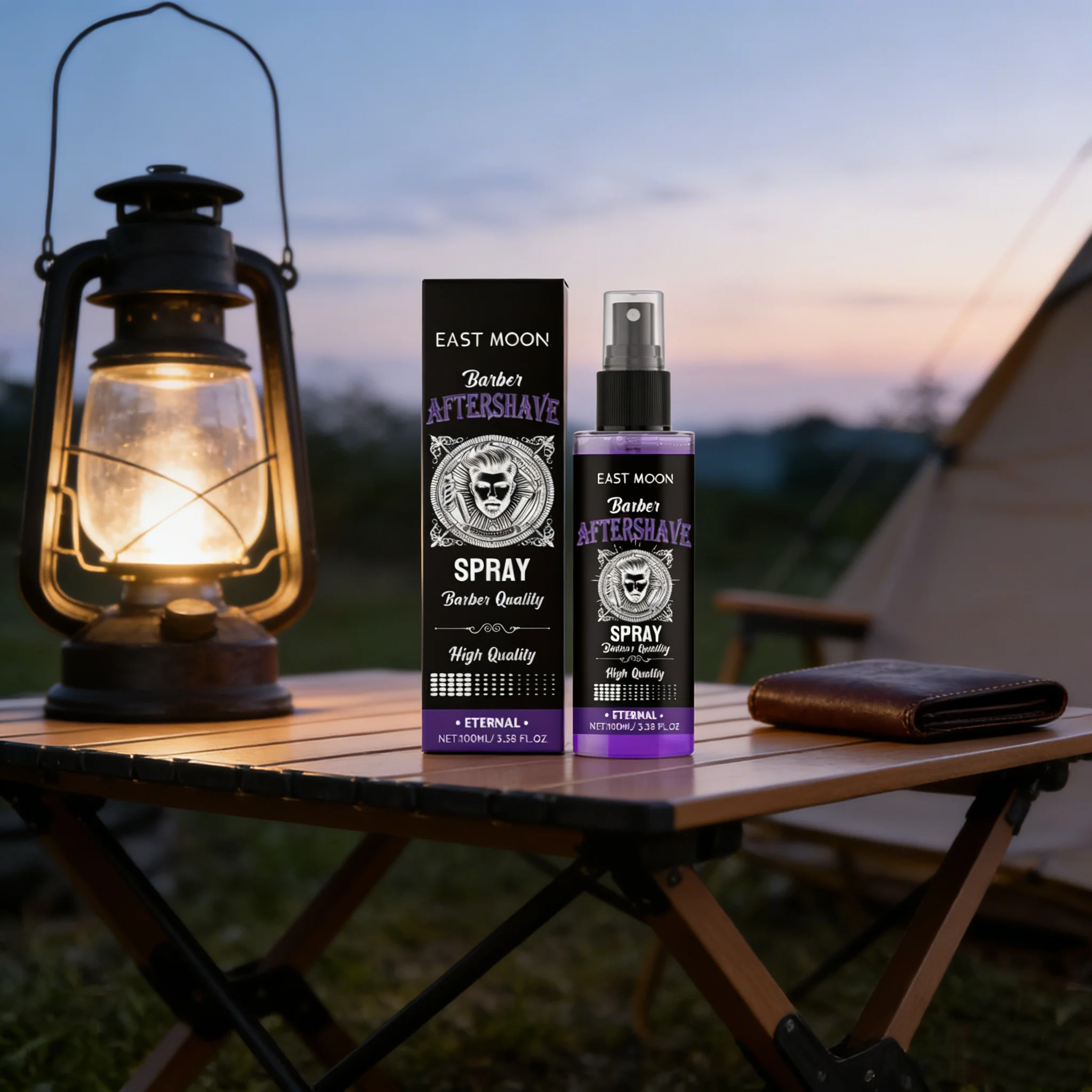 

East Moon Sandalwood Aftershave Nourish Oil Spray Deep Moisturizing Hydrate Groomed Repair Dry Soothing Damaged Beard Care Serum