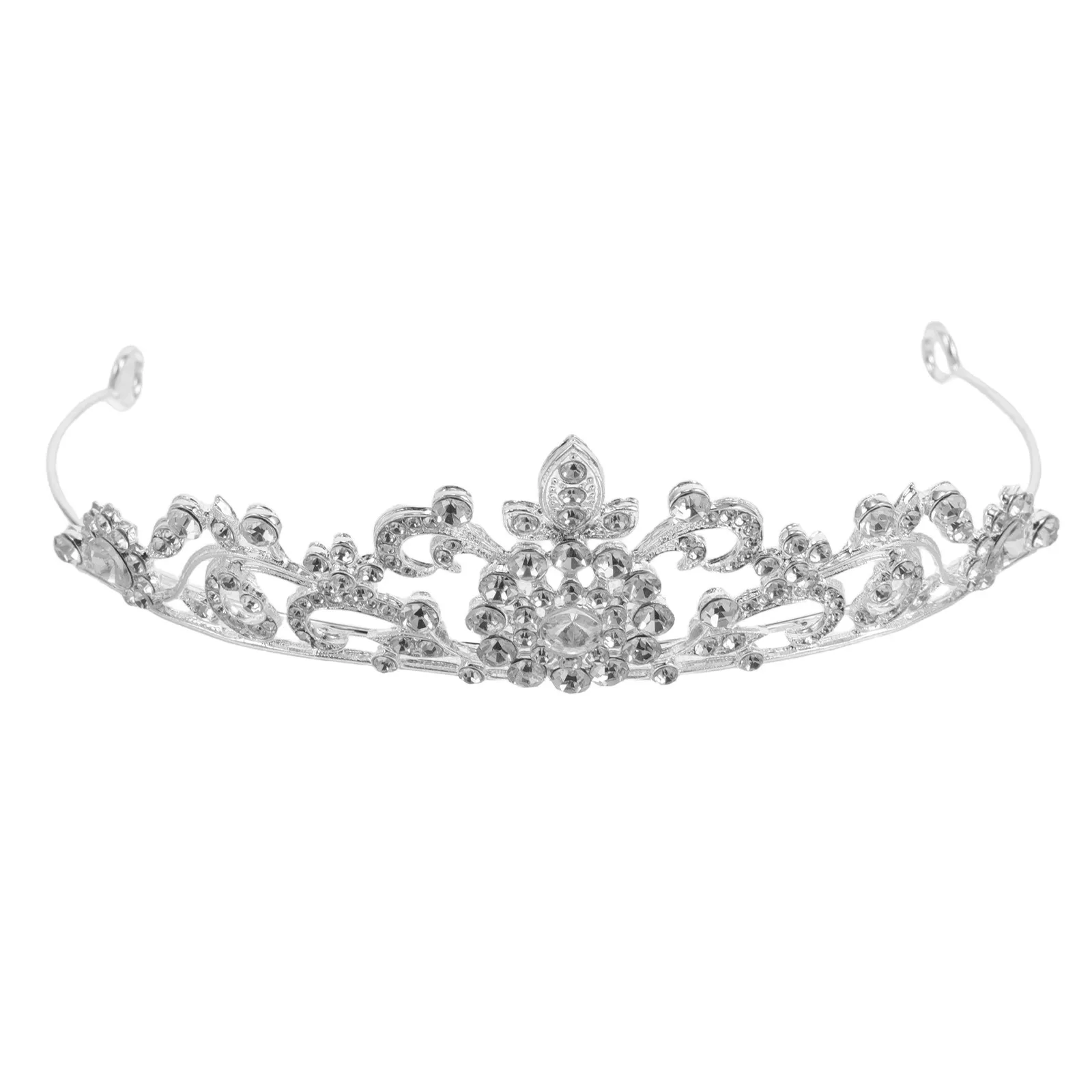Bridal Tiara Wedding Headpiece Rhinestone Sparkle Crown Hair Jewelry for Bride Elegant Comfort Fit Universal Style Timeless