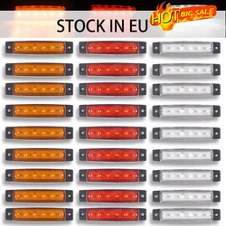Car Exterior Light 12V / 24V LED 6 SMD Red White Yellow Blue Green LED Car Bus Truck Side Light Low LED Trailer Warning Light