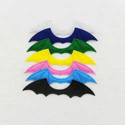 42Pcs/Lot 6*1.5CM Nonwovens Fabric Demon Bat Wings Padded Appliques For DIY Halloween Costume Vampire Hair Clip Decoration Patch