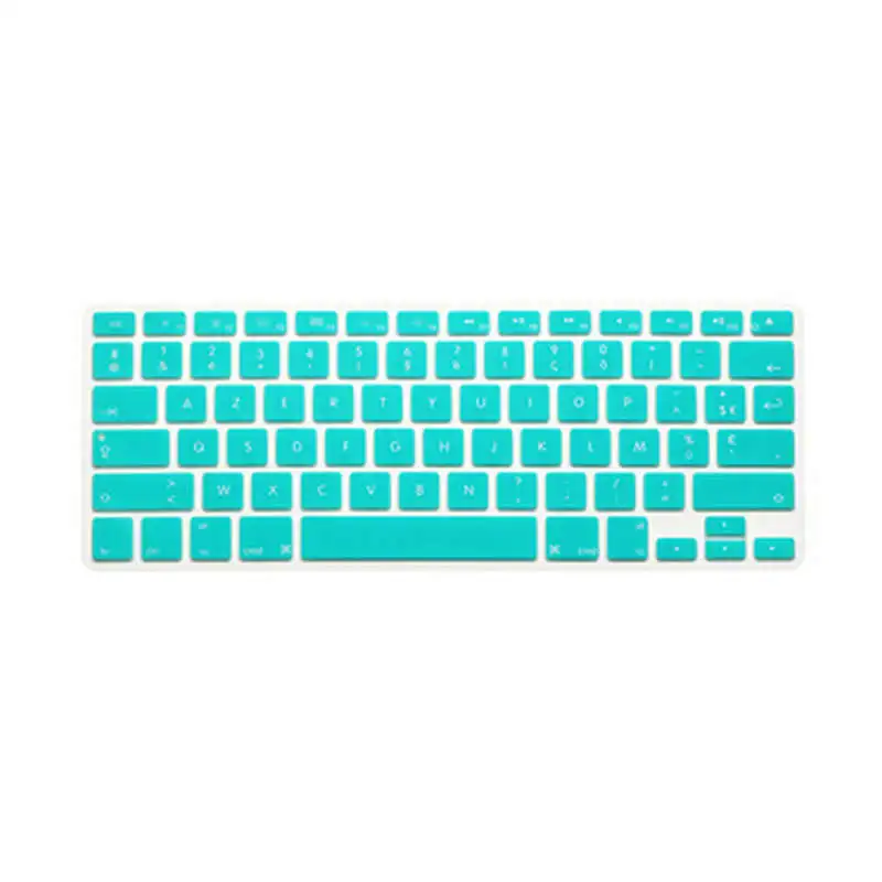 Silicone French US Layout AZERTY Keyboard Cover Skin For Macbook Pro 17