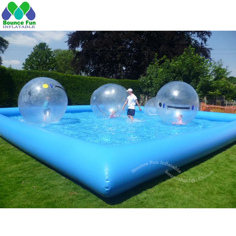 Sale Portable Square Shape Inflatable Swimming Pool For Sale,water Zorb Walking Ball Pools Outdoor Kids Activity Summer Waterfun