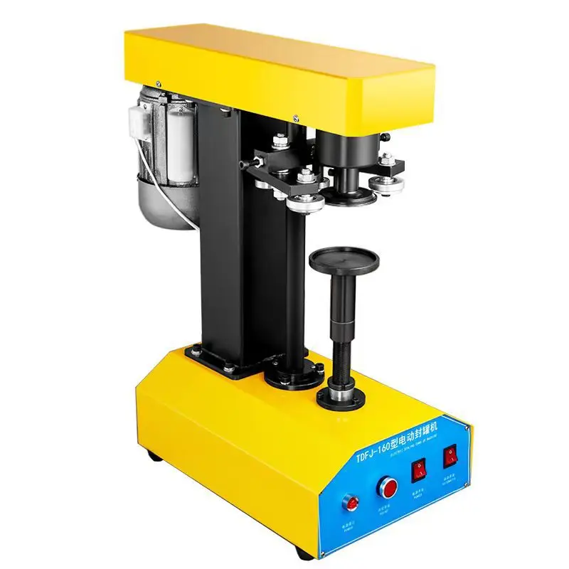 Automatic Can Sealing Machine Intelligent Electric Capper for Beverage Tin Can Plastic Jar Paper Can Sealing Packing Equipment
