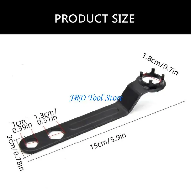 A2UD Professional Grinder Spanner 4 Clawグリップ調整可能な取り外しレンチ効率的な分解ワークショップホーム使用