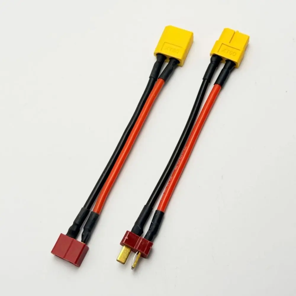 XT60 T-shaped Adapter Extension 10CM 2Styles Cable Connectors Male/Female to Female/Male Cable Plugs