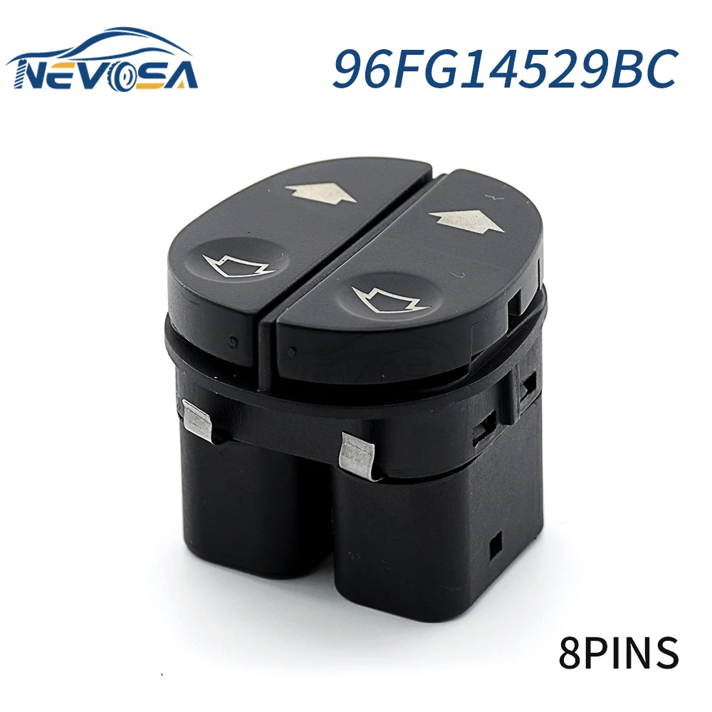 NEVOSA 96FG14529BC 03153300 96FG-14529-BC Power Window Control Switch Button For Ford FIESTA Ford KA STREET KA