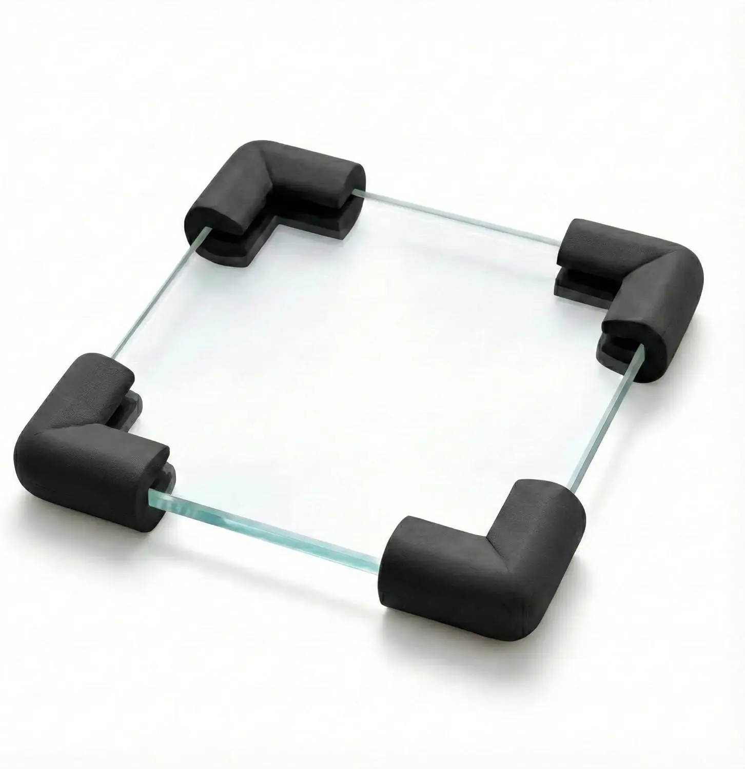 

4-Pack Soft Corner Protectors for Furniture Safety - Black U-Type Edge Guards