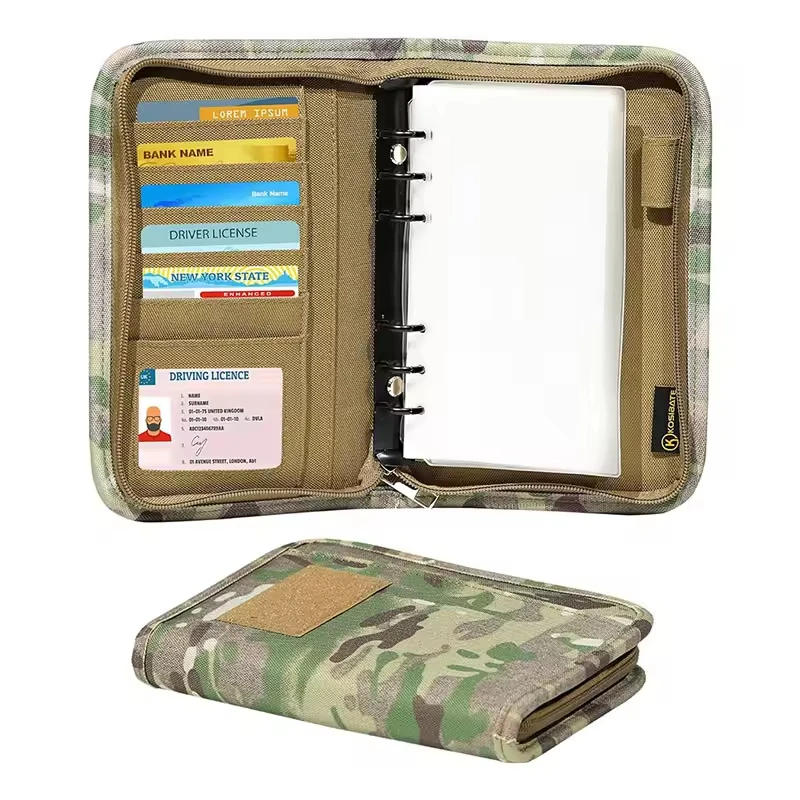 A6 전술 노트북 커버 (45페이지, 방수, 플래너, 현장 학습용)