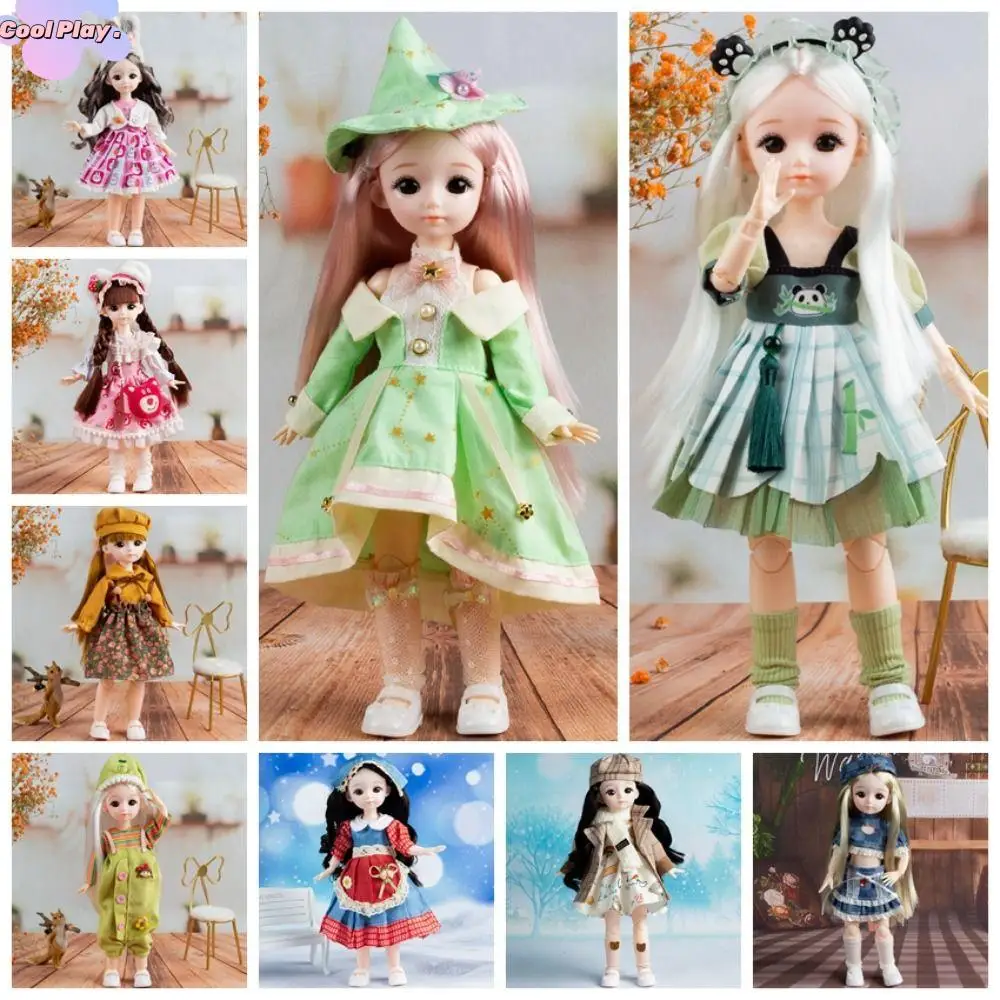 

BJD Dolls BJD Dolls and Clothes Hinged Doll 13 Movable Joints Removable Joints 3D Eyes Doll 30cm Anime Articulated Doll Girl