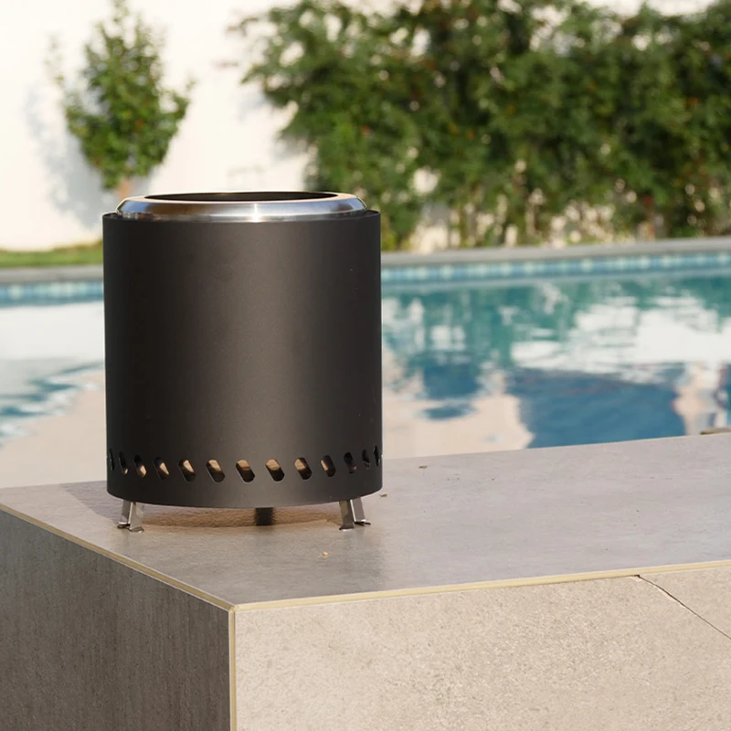 حار بيع الجدول حفرة النار المنقولة نوع جديد دخاني حفرة النار في الهواء الطلق حرق الخشب التخييم مواقد الفولاذ المقاوم للصدأ