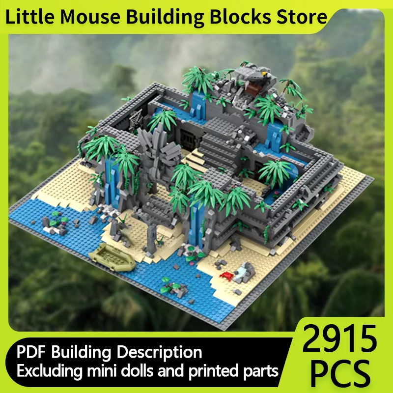 Popular Game Model MOC Building Bricks Mountain Top Exploration Modular Technology Gifts Holiday Assemble Children Toys Suit