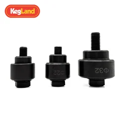 KegLand 22/20/32mm Hole Punch Black Knockout Die and Set Slugbuster Beer Brewing Bar Tool
