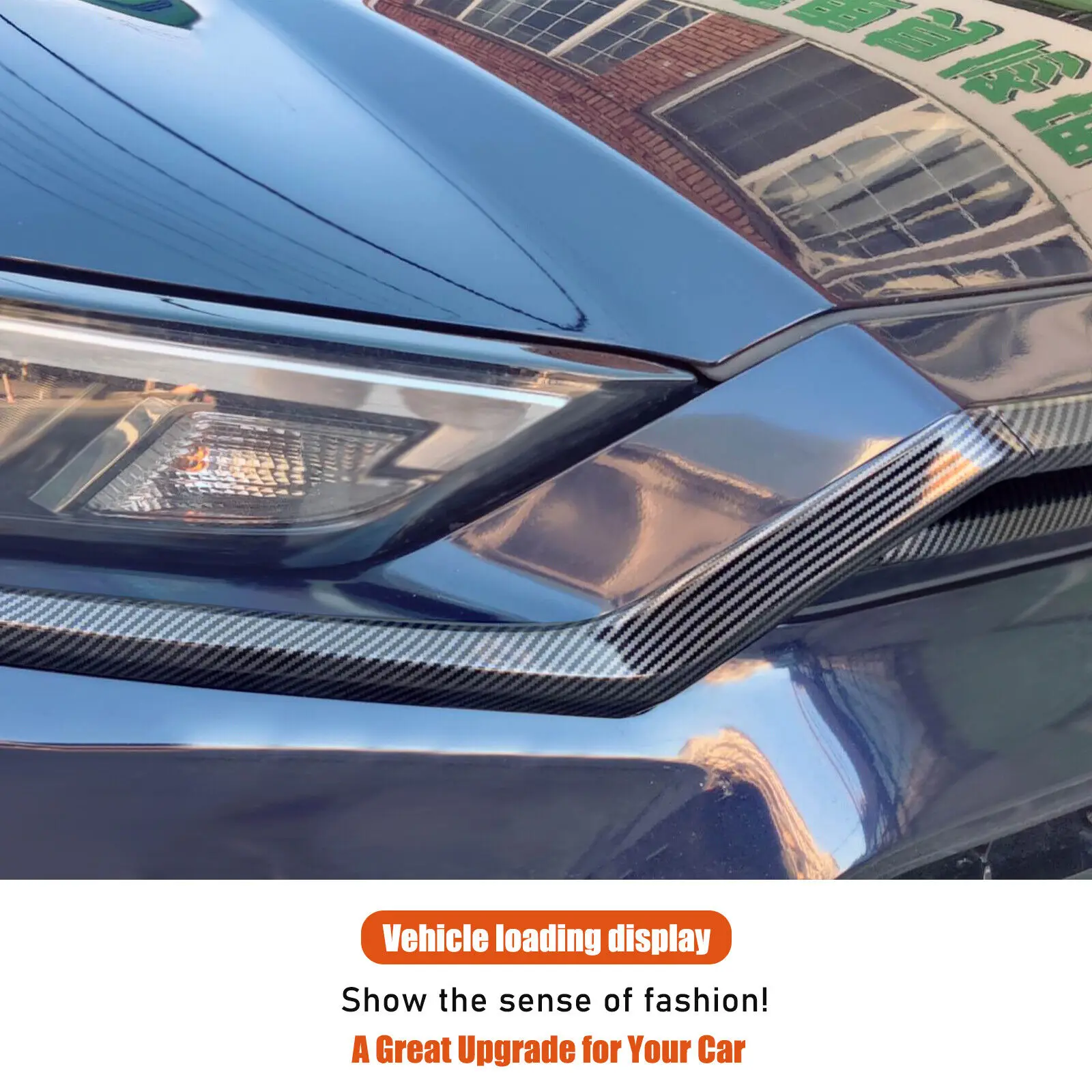 ABS ألياف الكربون سيارة الجبهة هود قطاع الكسوة لتويوتا جراند هايلاندر 2024-2025 سيارة الخارجي طقم ديكور اكسسوارات