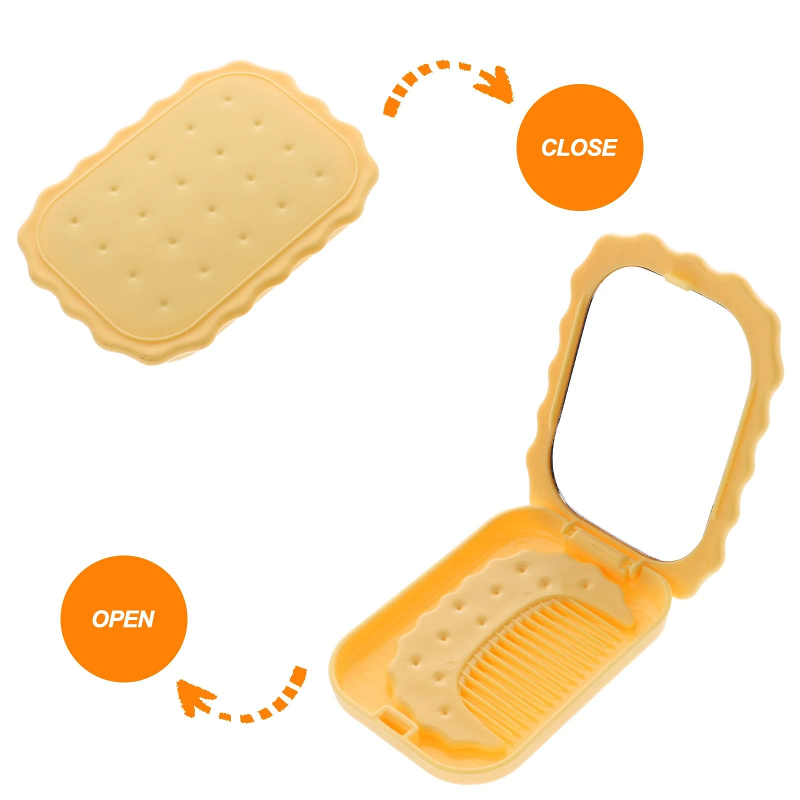 Specchio compatto pieghevole di piccole dimensioni, leggero, facile da trasportare, per trucco, riflessione, specchio da viaggio per camera da letto