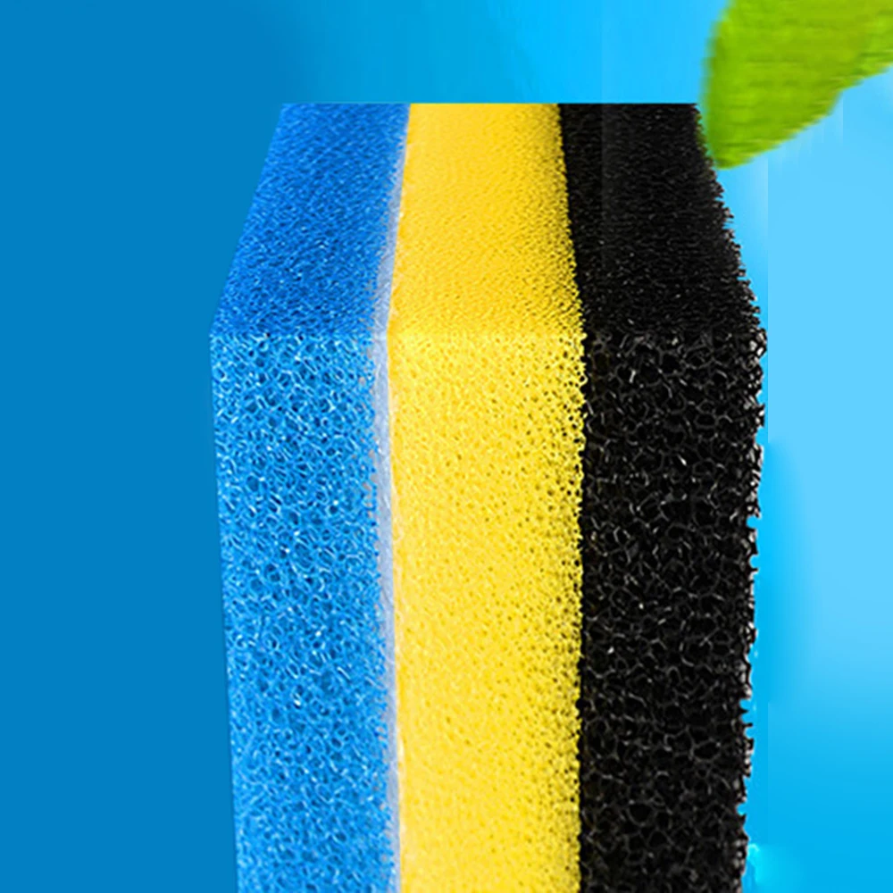 2 SZTUK Filtr do akwarium Bawełna Czarna Zagęszczona Bawełna Biochemiczna Woda Rattan Bawełna Filtr do akwarium Żółw Materiał Filtr Gąbka