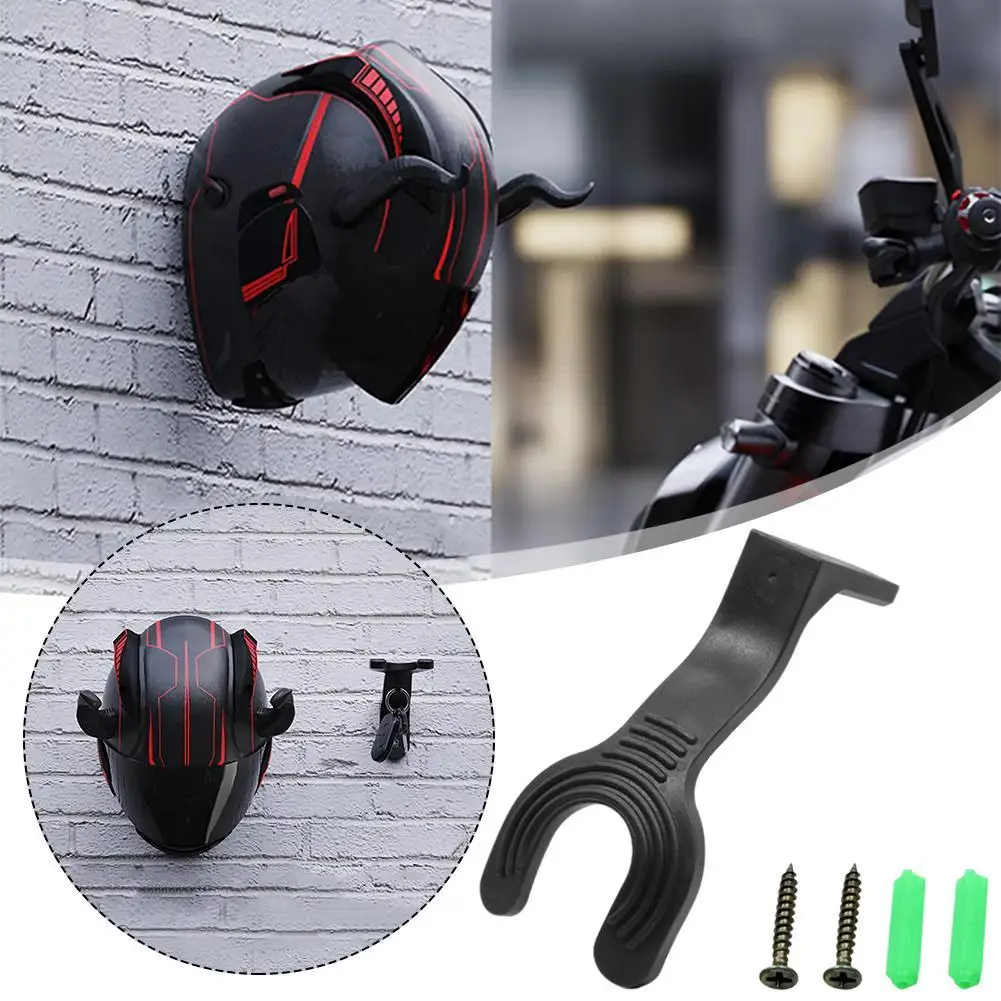 Motorcycle Head Gear Hook Motorcycle Helmet Holder Helmet Hook Wall Mount Football Bicycle Hat Hanger Stand For Caps Wall R Q5J2