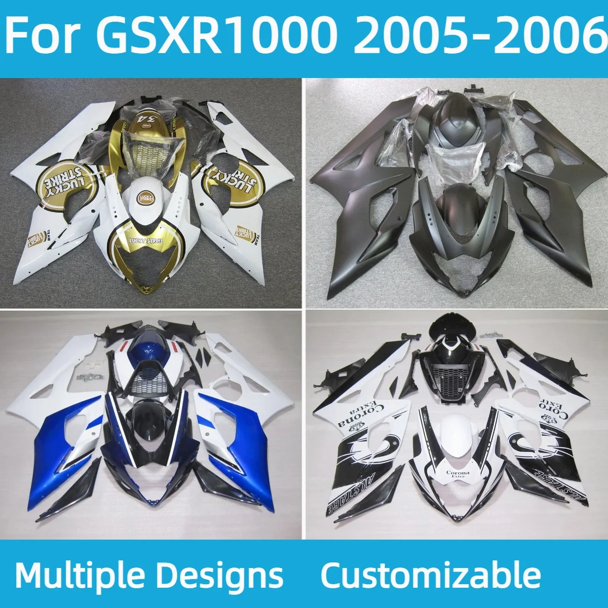 GSXR 1000 2005 2006 Fairing Kit for GSXR1000 05 06 Injection Molded Motorcycle Body Parts Set Fairings