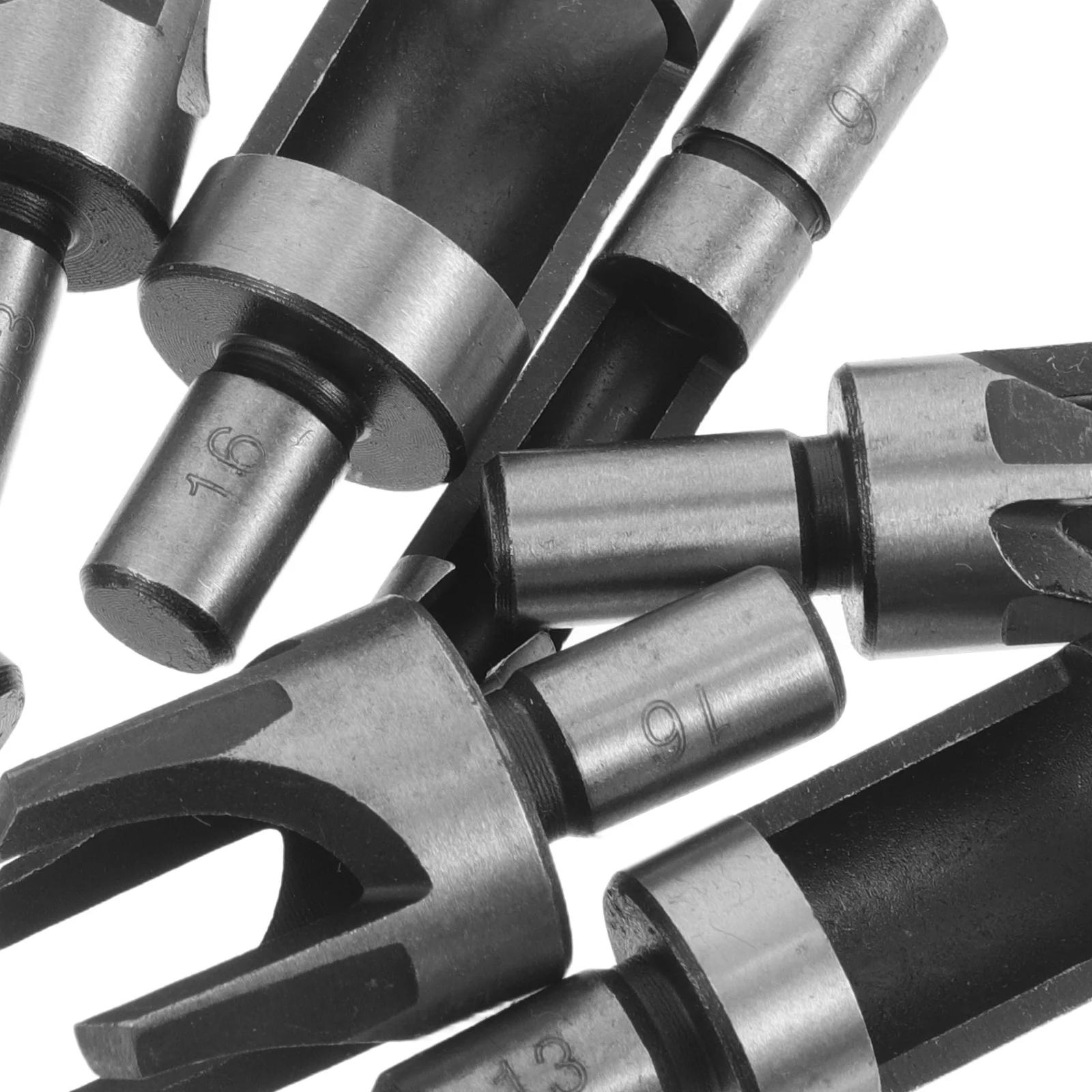 Set di punte da trapano per legno da 8 pezzi, gambo tondo in metallo, durevole per carpenteria, lavorazione del legno, miglioramento domestico, trapano per fori circolari