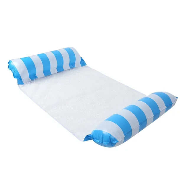 Zomer Zwemmen Opblaasbare Drijvende Watermatrassen Hangmat Streep Lounge Stoelen Zwembad Watersport Speelgoed Drijvende Mat Zwembad Speelgoed Kinderen