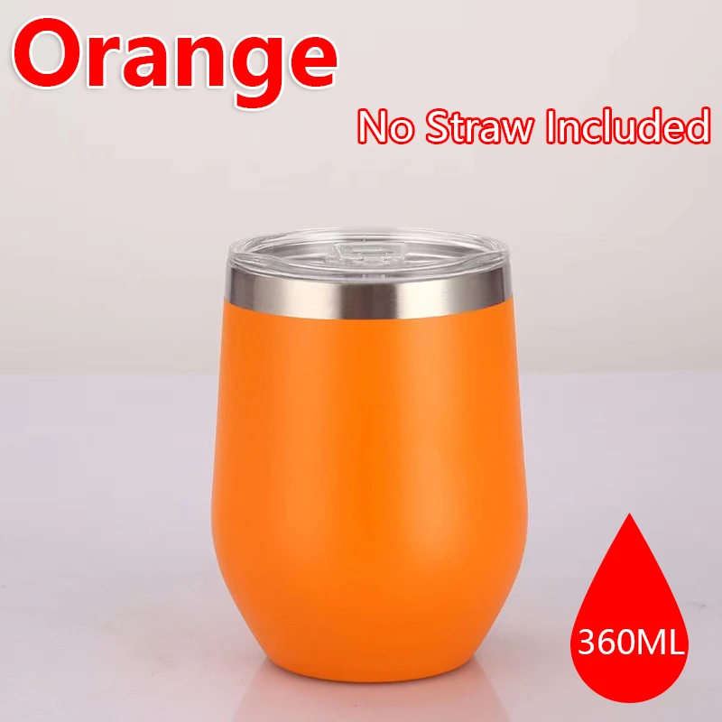 NONE 360 ml Edelstahl-Eierschalen-Weinbecher, doppelwandiger, vakuumisolierter Becher für Kaffee, Tee, Büro, Zuhause, Reisen 7