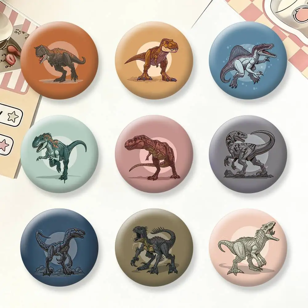 

J-Jurassic dinosaur Brooches Cartoon Badge Pins Backpack Hat Accessories Friend Gift
