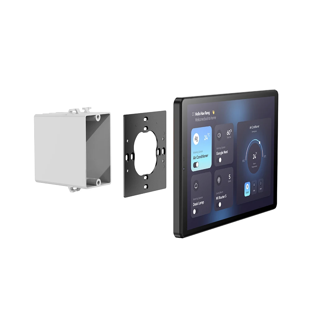 10-Inch wall-mounted Android tablet RJ45 RS485 Usb-c wall panel ODM octa-core dual-box speaker POE Android touch panel