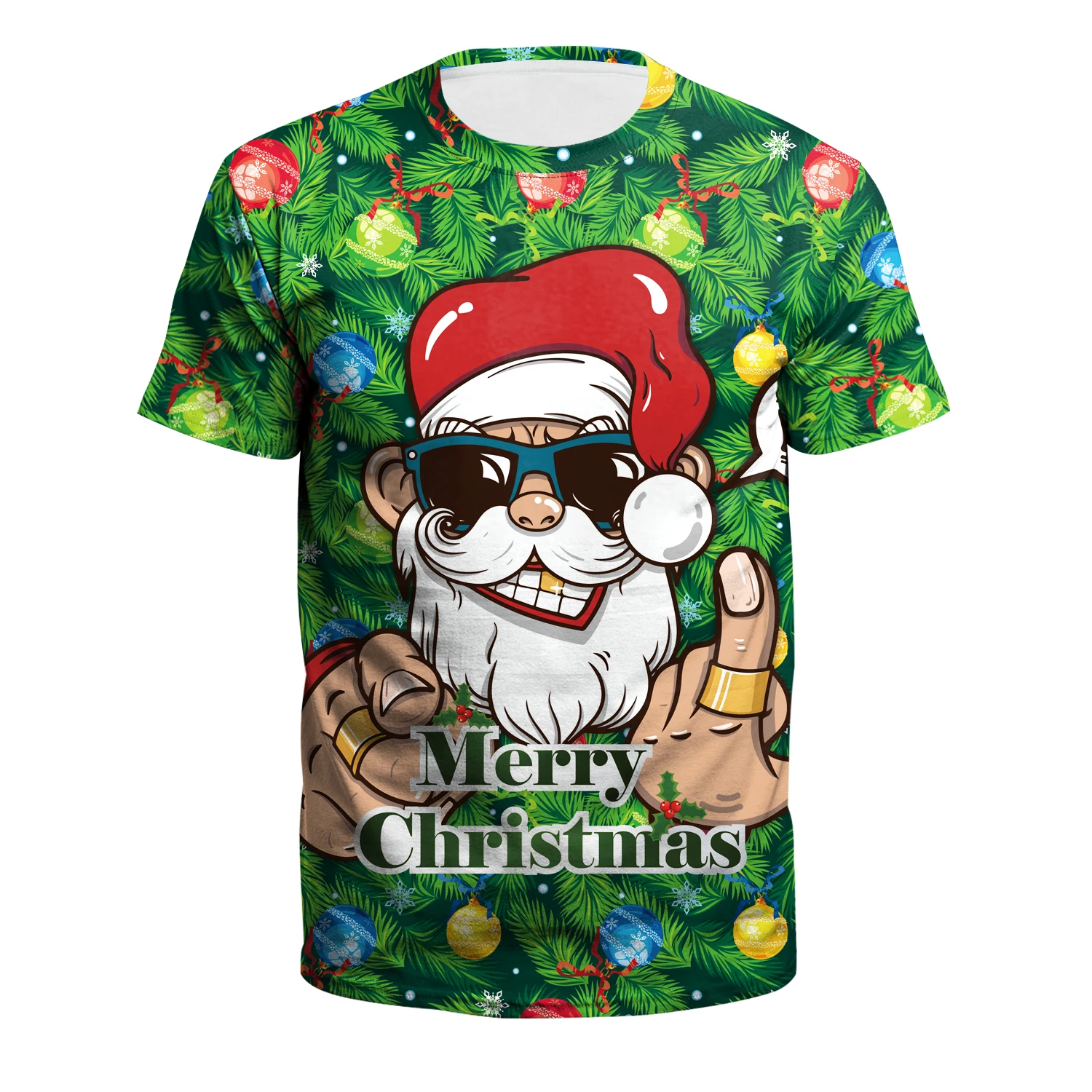 مضحك وهمية قطعتين الرجال عيد الميلاد ثلاثية الأبعاد طباعة تي شيرت سانتا كلوز التعادل الجرافيك تيز موضة بلايز فضفاضة غير رسمية زوجين الشارع الشهير