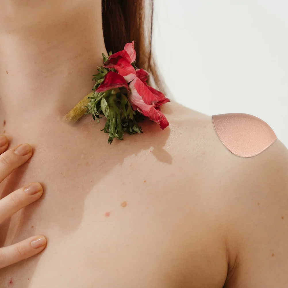 

Silicone Non Shoulder Pads 2 Pairs Clothes Cushion Anti skid Gel Enhancer Shoulder Pads Comfort Unisex