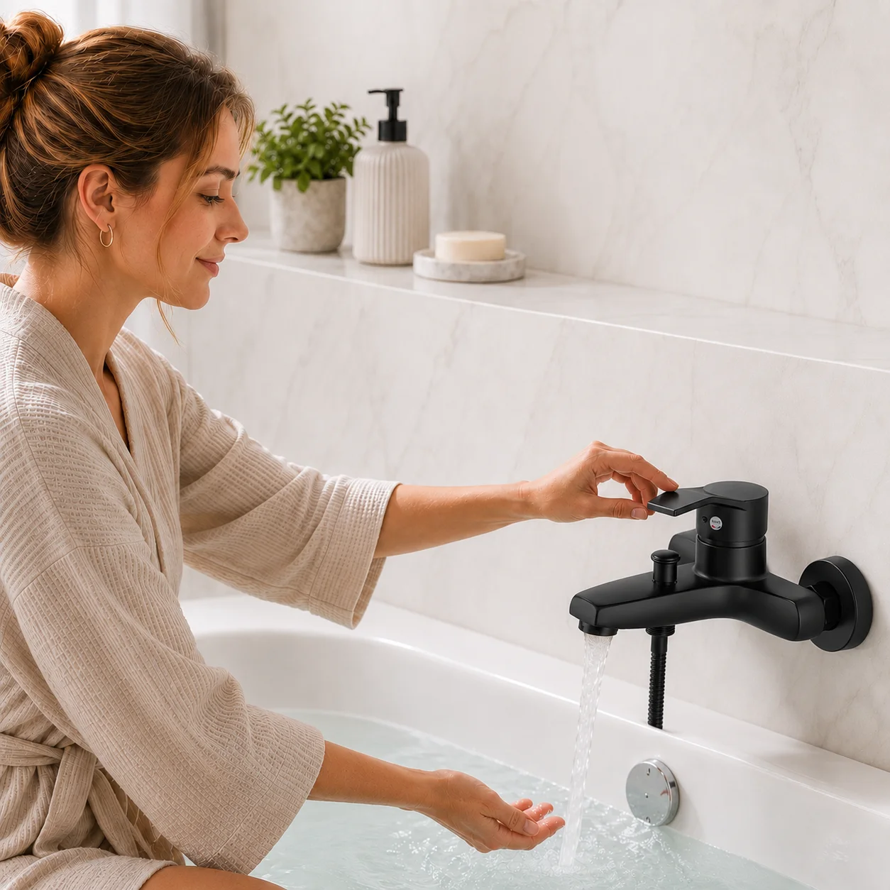 Черный смеситель для ванны и д – обзор и цена Home Bathroom Taps