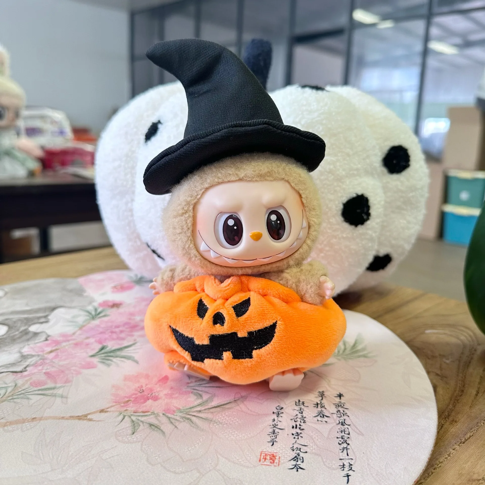 Abbigliamento di Halloween peluche vestiti per bambole accessori per abiti per la corea Kpop Exo Labubu I II Idol Dolls Sitting Party Pumpkin Suit