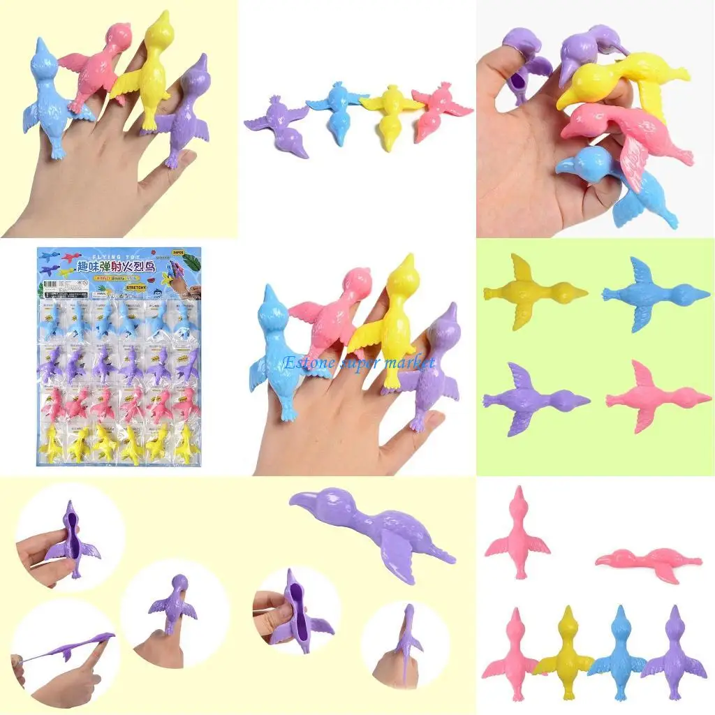 

090B Детские забавные рогатки Стрейч-птица Интерактивная красочная образовательная игрушка