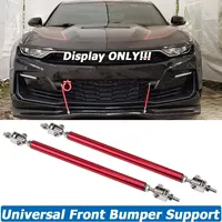 Universal Adjustable Front Bumper Lip Splitter Strut Rod Tie Support Lift Bar For Chevrolet Camaro LT SS LS RS Car Accessories