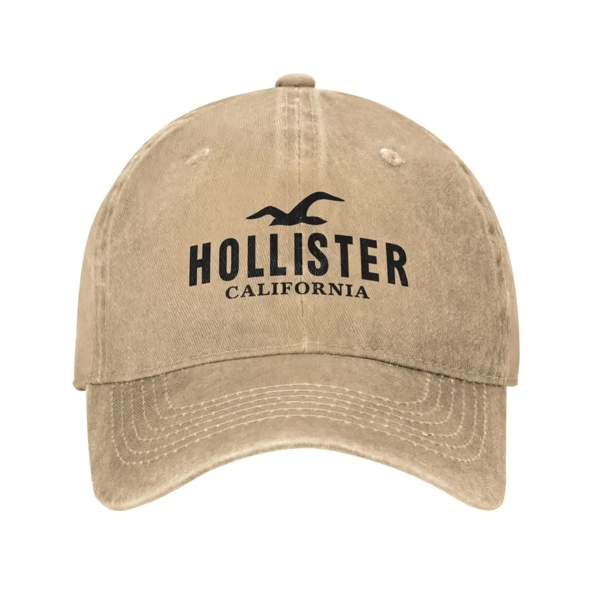 Hollisters California Black Logo Baseball Cap Seagull Men Adult Sunscreen Trucker Hat Summer Vintage Tennis Skate Baseball Caps