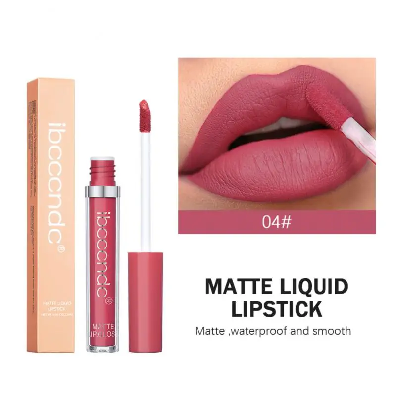 12 Kleur Fluweel Matte Lipgloss Waterdichte Langdurige Lip Glazuur Vloeibare Lippenstift Pigment Rode Vrouw Make-Up Lipgloss