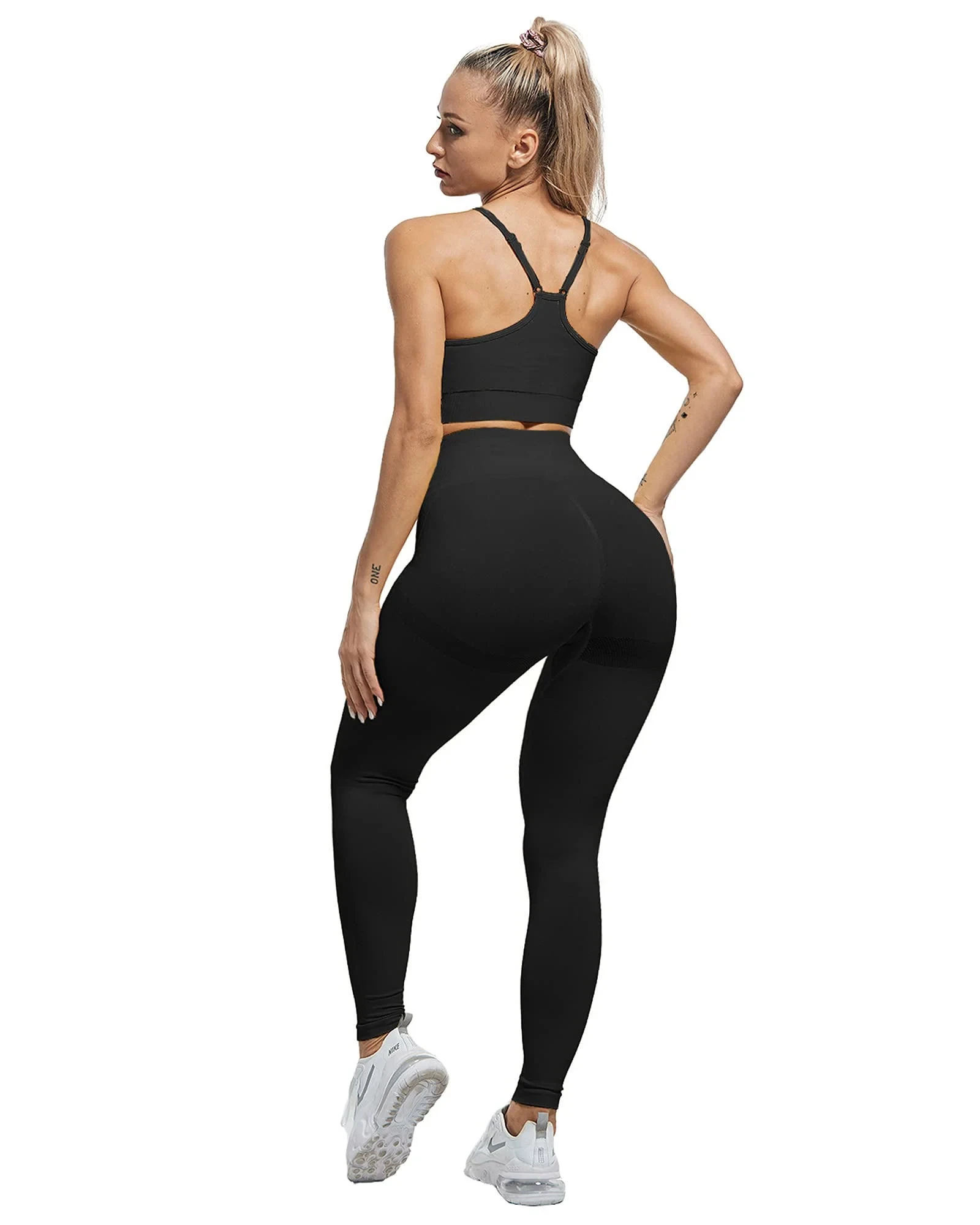 Ilfioreemio Butt Lifting Workout Leggings for Women, Scrunch Butt Gym Seamless Booty Tight