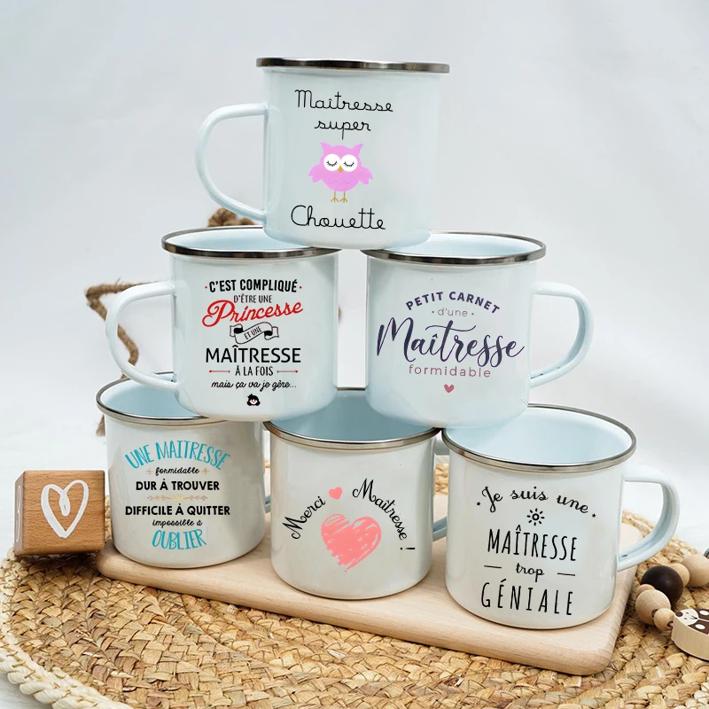 Thank You Mistress Teacher Gifts Coffee Mug End of Year Teacher's Gift Cups Teacher Enamel Mug End of School Year Gift Cups