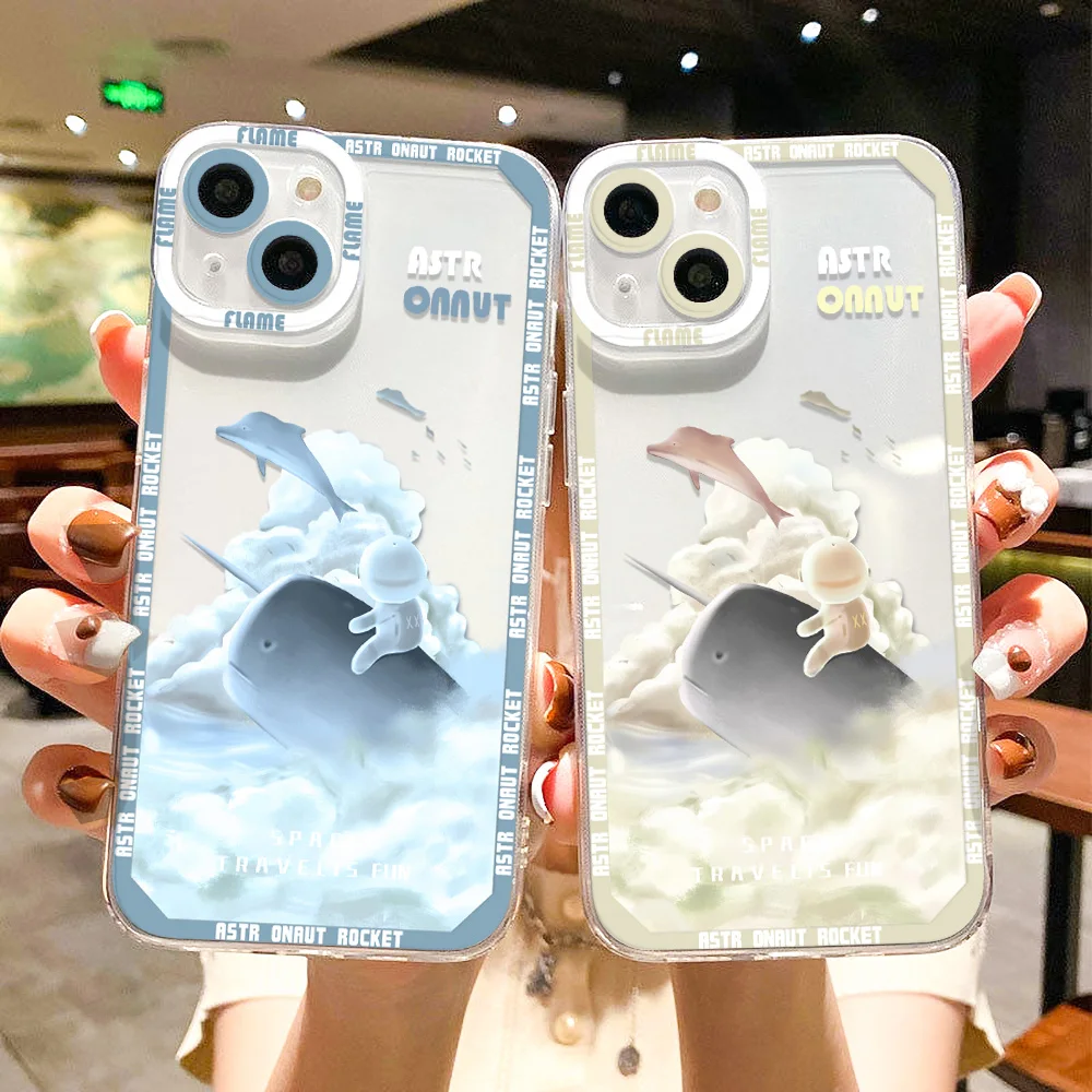 Astronaut Case For Samsung Galaxy A34 A53 A52 A52S A 54 A54 5G A33 A32 A31 A30S A51 A50 A71 A13 A73 A22 A23 A21S A14 Cases Funda