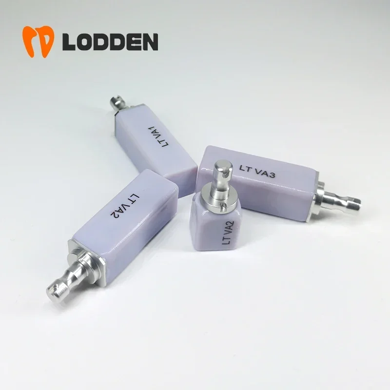 LODDEN Deatal Metarial B40 40-15-15 Lithium Disilicate Blocks LT/HT/MT Dental Lab Glass Ceramic for CAD CAM Block 4 Pieces