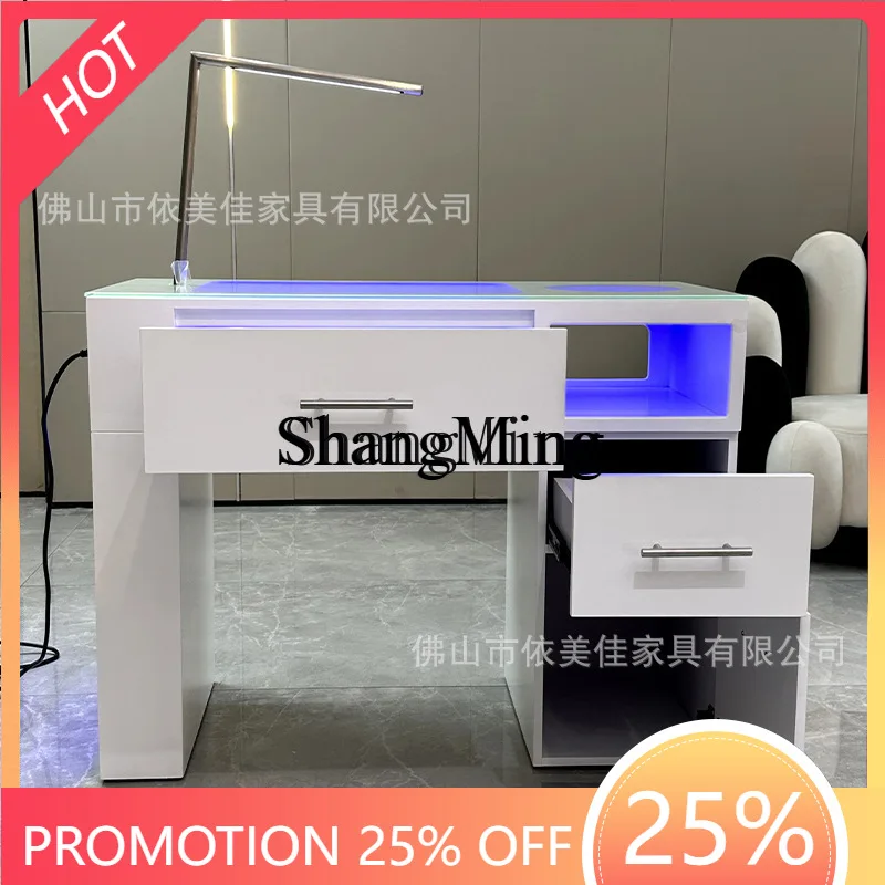 FG good-looking  Nail Salon Nail Salon White Nail Salon With Drawer Cabinet Solid Wood Table Simple