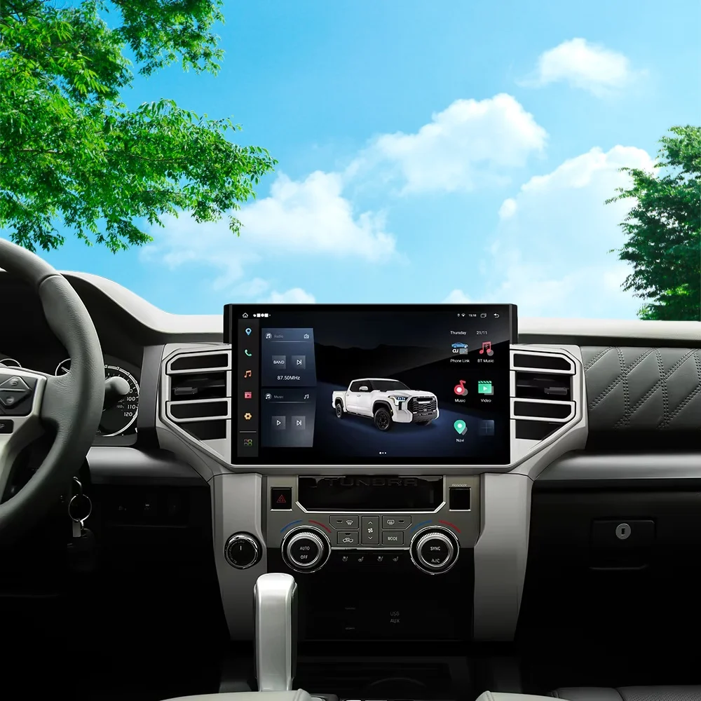 

14,6-дюймовый Android 13 CarPlay для Toyota Tundra 4 + 64 ГБ автомобильный радиоприемник с сенсорным экраном мультимедийный плеер GPS-навигация автомобильные аксессуары