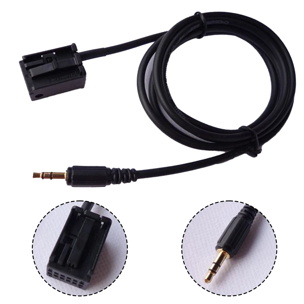Audio Input Adapter 3.5mm Socket Cable Back Of The Radio Quick Installation Quiet And Strong Wind Wear-resistant
