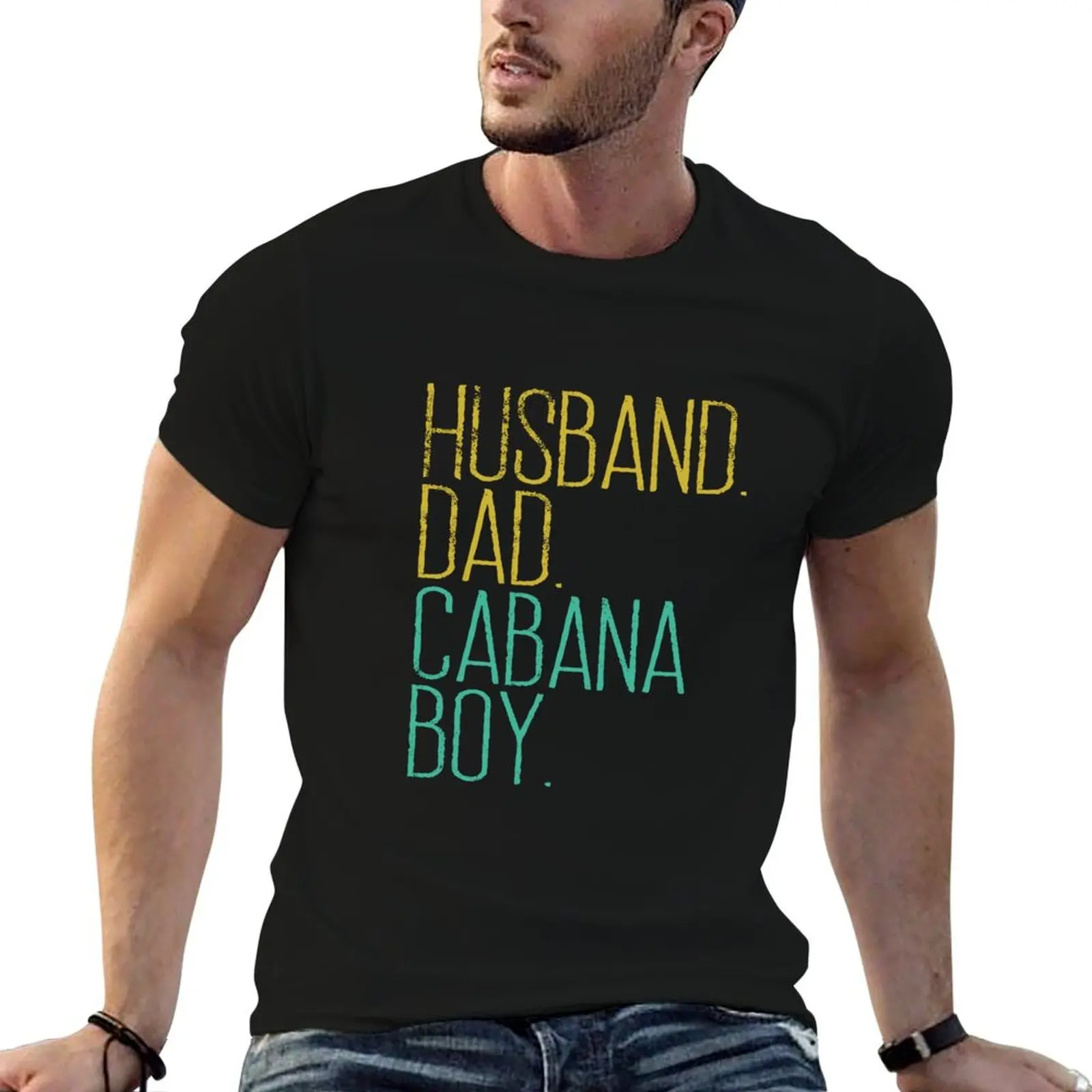 

HUSBAND DAD CABANA BOY SHIRT T-Shirt black cotton t-shirt plain for man package mens graphic t shirts T-Shirt