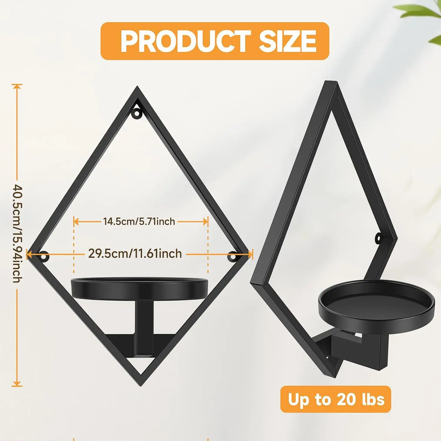 Plant stand Wall-mounted flower pot Indoor and outdoor flower stand Wall decorative flower display stand