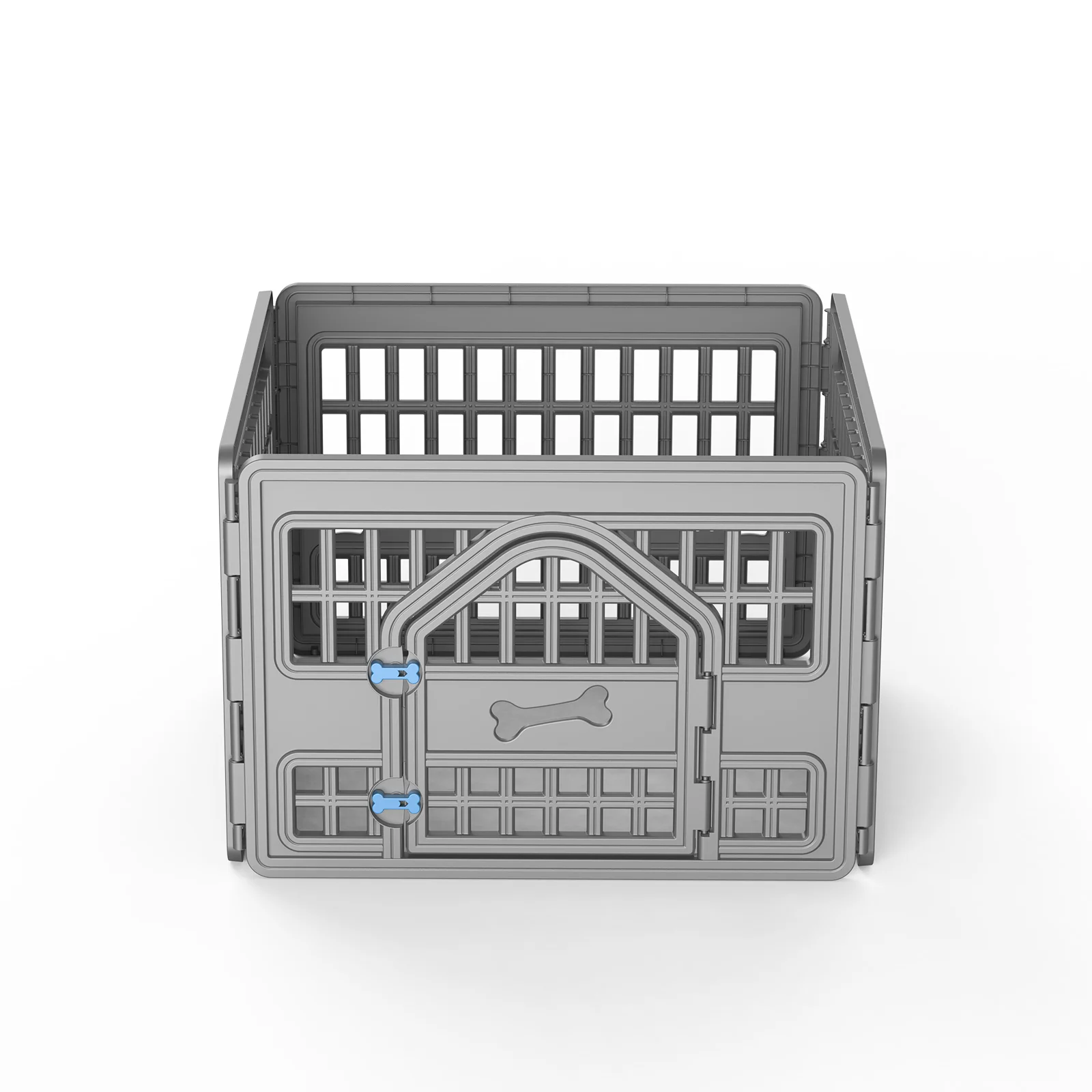 

Портативный вольер для собак из полимерной смолы с запирающейся дверцей, для использования в помещении и на улице, для маленьких и средних собак