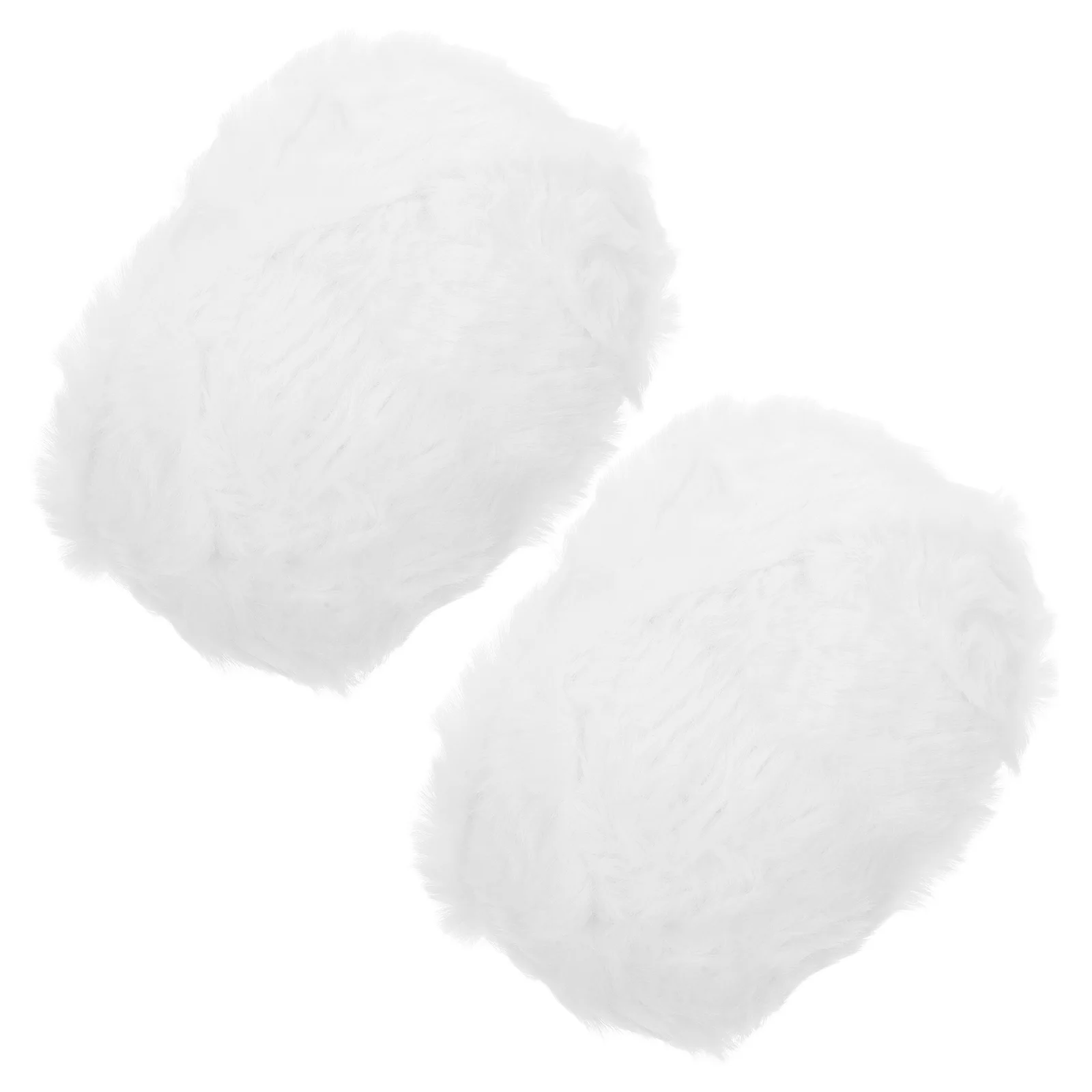 2PCS Imitation Wool Super Fur Yarn Chunky Fluffy Faux Fur Yarn Eyelash Yarn for Crochet Knit (White)